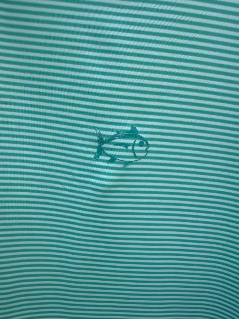 Southern Tide Polo Shirt Size XL Light Green Striped Short Sleeve